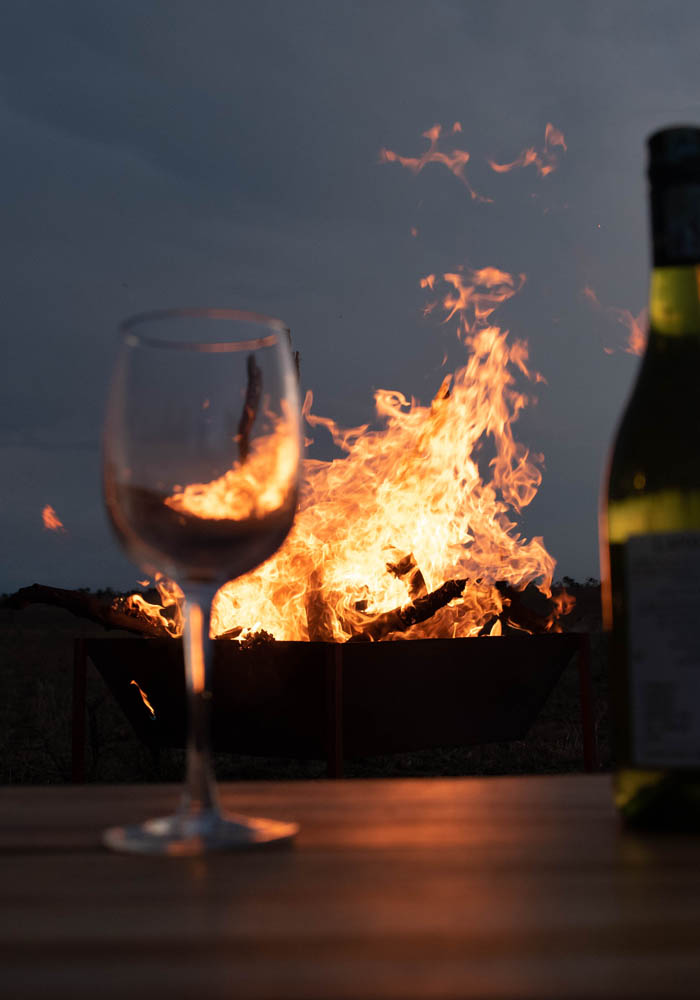 Evening view at Manya Luxury Camps Serengeti under the stars