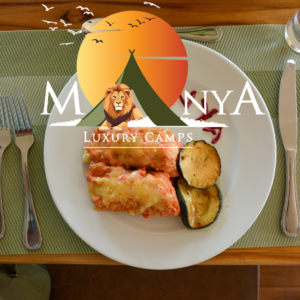 Luxury safari dining in Serengeti at Manya Luxury Camps under the African sky