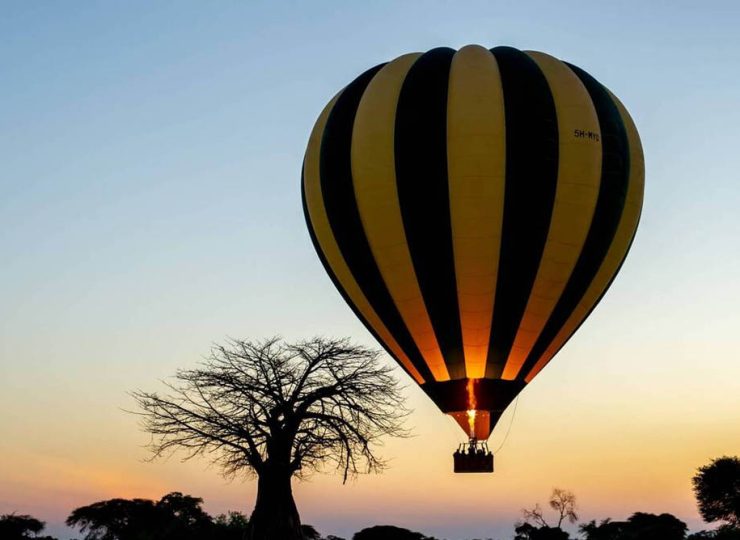 hot air ballon safari